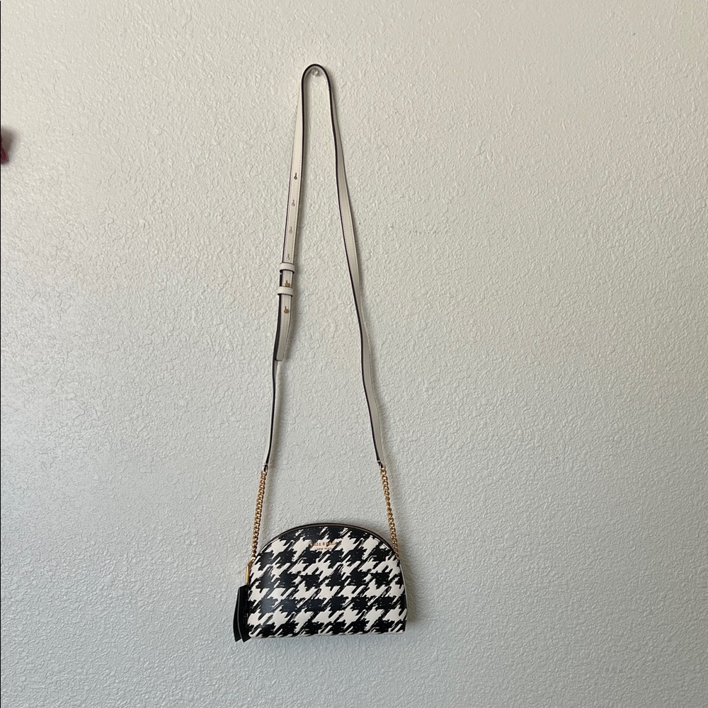 MWT Kate Spade Morgan painterly houndstooth Crossbody Bag NWT with KS dust cover - Picture 2 of 7